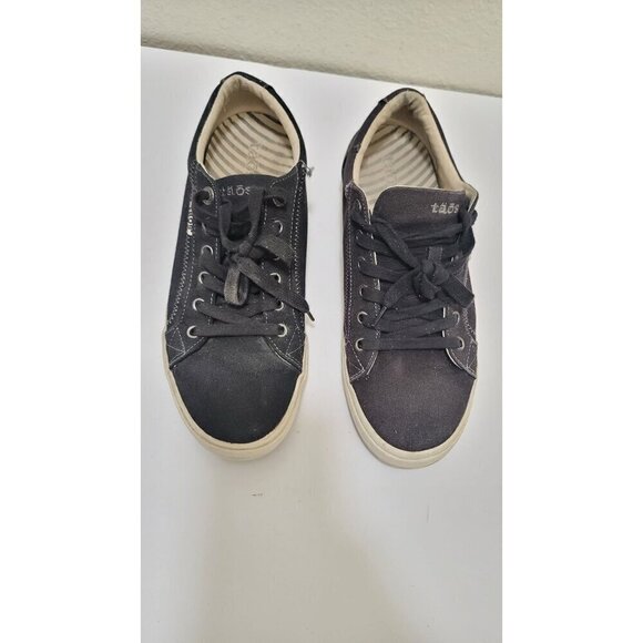Taos Womens Canvas Lace-Up Sneakers Size 11 Black Casual Everyday - Picture 10 of 11